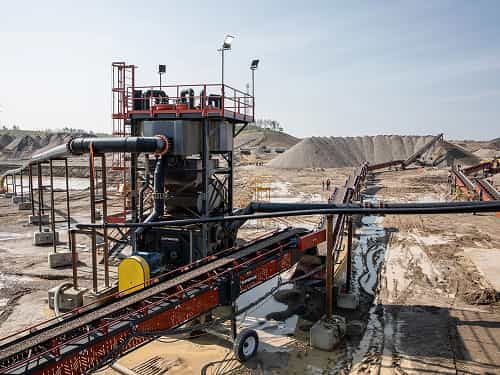 Ultra-Fines Recovery Plant in operation on site at Calgary wash facility