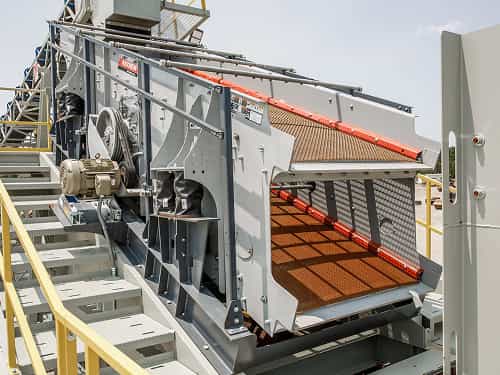 Anthem® Inclined Screen double-deck 5x16 model ready for high-volume operation on stationary platform